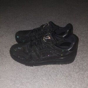 Louis Vuitton LV Trainer Black Swarovski Crystals